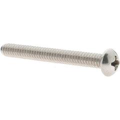 Value Collection - #10-24 UNC, 1-3/4" Length Under Head Phillips Drive Machine Screw - Round Head, Grade 18-8 Stainless Steel, Uncoated, Without Washer - Americas Industrial Supply