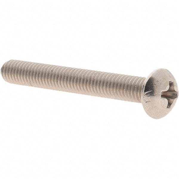 Value Collection - #10-32 UNF, 1-1/2" Length Under Head Phillips Drive Machine Screw - Round Head, Grade 18-8 Stainless Steel, Uncoated, Without Washer - Americas Industrial Supply