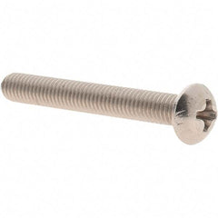 Value Collection - #10-32 UNF, 1-1/2" Length Under Head Phillips Drive Machine Screw - Round Head, Grade 18-8 Stainless Steel, Uncoated, Without Washer - Americas Industrial Supply