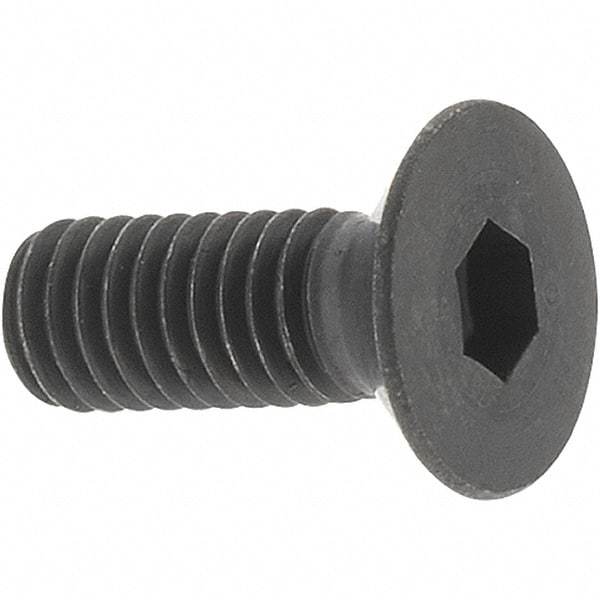 Value Collection - M3x0.50 Metric Coarse Hex Socket Drive, 90° Flat Screw - Grade 12.9 Alloy Steel, Black Oxide Finish, Fully Threaded, 8mm OAL - Americas Industrial Supply