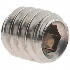 Value Collection - #8-32 UNC, 3/16" OAL, Cup Point Set Screw - Grade 18-8 Stainless Steel, 5/64" Key - Americas Industrial Supply
