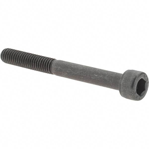 Value Collection - M6x1.00 Metric Coarse Hex Socket Drive, Socket Cap Screw - Grade 12.9 Alloy Steel, Black Oxide Finish, Partially Threaded, 55mm Length Under Head - Americas Industrial Supply