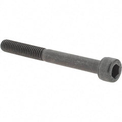 Value Collection - M6x1.00 Metric Coarse Hex Socket Drive, Socket Cap Screw - Grade 12.9 Alloy Steel, Black Oxide Finish, Partially Threaded, 55mm Length Under Head - Americas Industrial Supply