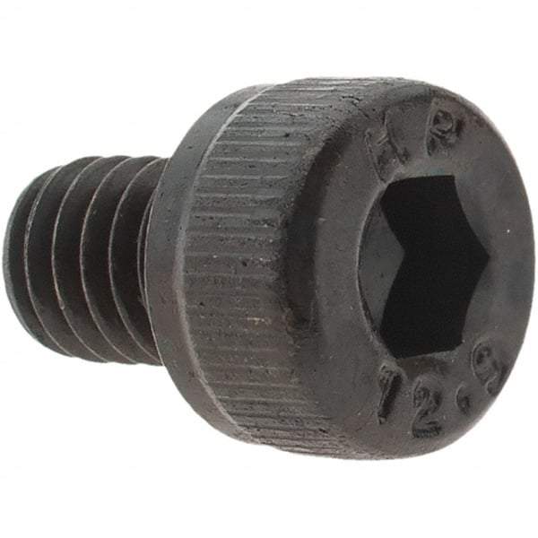 Value Collection - M4x0.70 Metric Coarse Hex Socket Drive, Socket Cap Screw - Grade 12.9 Alloy Steel, Black Oxide Finish, Fully Threaded, 5mm Length Under Head - Americas Industrial Supply