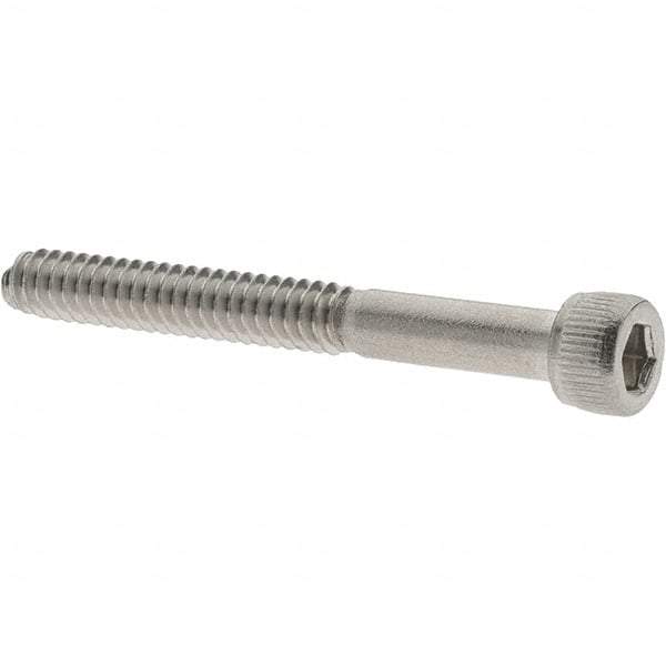 Value Collection - #6-32 UNC Hex Socket Drive, Socket Cap Screw - Grade 18-8 Stainless Steel, 1-1/4" Length Under Head - Americas Industrial Supply