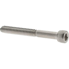 Value Collection - #6-32 UNC Hex Socket Drive, Socket Cap Screw - Grade 18-8 Stainless Steel, 1-1/4" Length Under Head - Americas Industrial Supply