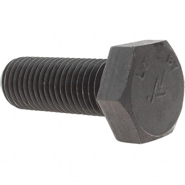 Value Collection - 1-8 UNC, 2-3/4" Length Under Head Hex Head Cap Screw - Grade B7 Alloy Steel, Uncoated - Americas Industrial Supply