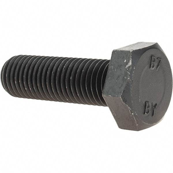 Value Collection - 3/4-10 Thread, 2-1/2" Length Under Head, Hex Head Bolt - Grade B7 Alloy Steel, Uncoated - Americas Industrial Supply