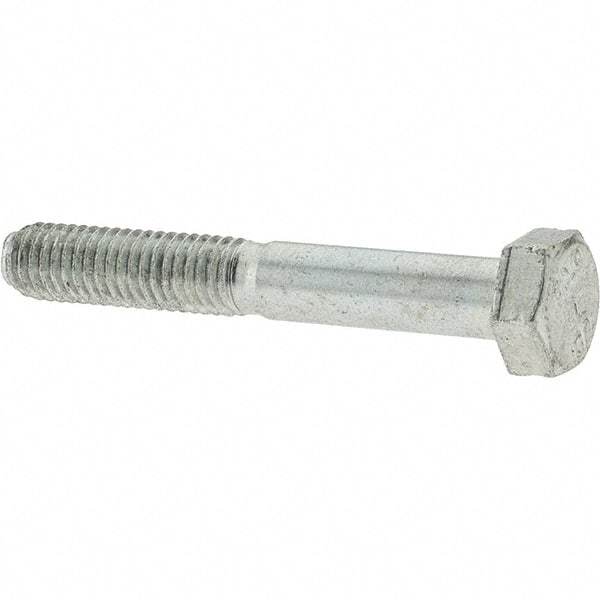 Value Collection - M5x0.80mm Metric Coarse, 35mm Long Hex Head Cap Screw - Partially Threaded, Grade 10.9 Steel, Zinc-Plated Finish, 8mm Hex - Americas Industrial Supply