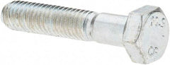 Value Collection - M5x0.80mm Metric Coarse, 25mm Long Hex Head Cap Screw - Fully Threaded, Grade 10.9 Steel, Zinc-Plated Finish, 8mm Hex - Americas Industrial Supply