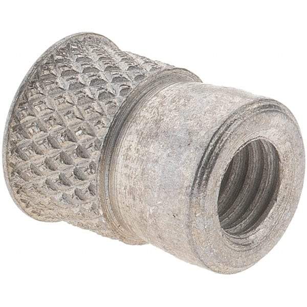 Value Collection - M6x1.00 Metric Coarse Steel Flush Press Fit Threaded Insert - 13.08" OAL, 9.88" Insert Diam, 9.92" Hole Diam, 25/64" Drill - Americas Industrial Supply