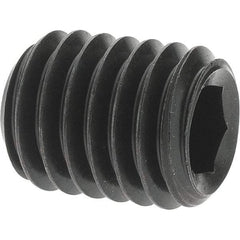 Value Collection - M8x1.25 Metric Coarse, 10mm OAL, Cup Point Set Screw - Grade 14.9 (45H) Alloy Steel, 4mm Key - Americas Industrial Supply