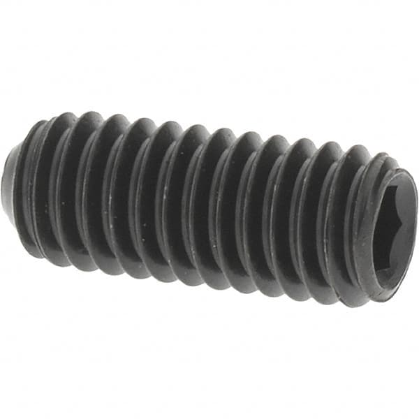 Value Collection - M4x0.70 Metric Coarse, 10mm OAL, Cup Point Set Screw - Grade 14.9 (45H) Alloy Steel, 2mm Key - Americas Industrial Supply