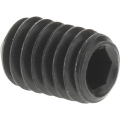 Value Collection - M4x0.70 Metric Coarse, 6mm OAL, Cup Point Set Screw - Grade 14.9 (45H) Alloy Steel, 2mm Key - Americas Industrial Supply