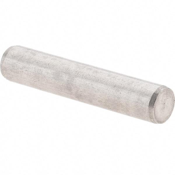 Value Collection - 4mm Diam x 20mm Pin Length 416 Stainless Steel Precision Dowel Pin - C 52-62 Hardness, 1 Beveled & 1 Rounded End - Americas Industrial Supply