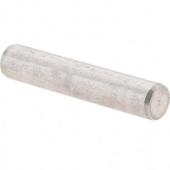 Value Collection - 4mm Diam x 20mm Pin Length 416 Stainless Steel Precision Dowel Pin - C 52-62 Hardness, 1 Beveled & 1 Rounded End - Americas Industrial Supply