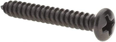 Value Collection - #8 Oval Head Phillips Sheet Metal Screw - Steel, 1-1/4" OAL, AISI 1016, ANSI/ASME B18.6.4, ASME B18.6.3 & SAE J933, Grade 1016-1024 - Americas Industrial Supply