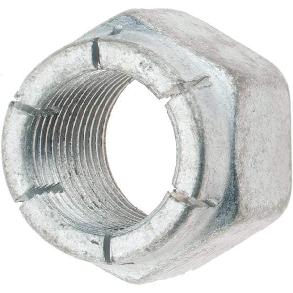 Value Collection - 3/4-16 UNJF Grade 2 Hex Lock Nut with Expanding Flex Top - Cadmium-Plated Finish, Meets Military Specifications - Americas Industrial Supply