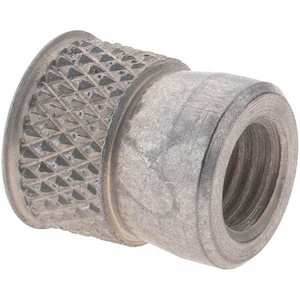 Value Collection - 5/16-24 UNF Steel Flush Press Fit Threaded Insert - 0.615" OAL, 0.528" Insert Diam, 17/32" Hole Diam, 17/32" Drill - Americas Industrial Supply