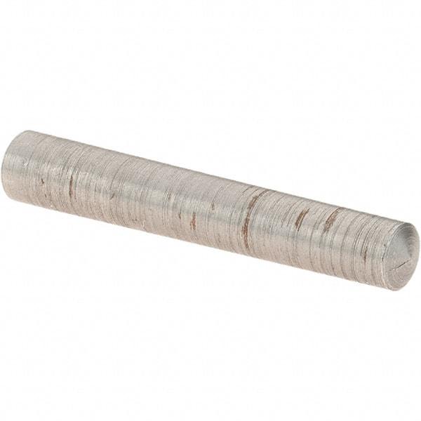 Value Collection - Size 4, 0.2188" Small End Diam, 0.25" Large End Diam, Uncoated Steel Taper Pin - Grade C-12L14, 1-1/2" OAL, 1-1/2 Pin Length - Americas Industrial Supply