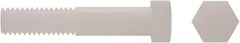 Electro Hardware - 1/2-13, 1-3/4" Long Hex Head Cap Screw - Partially Threaded, Grade 6/6 Nylon, Uncoated - Americas Industrial Supply