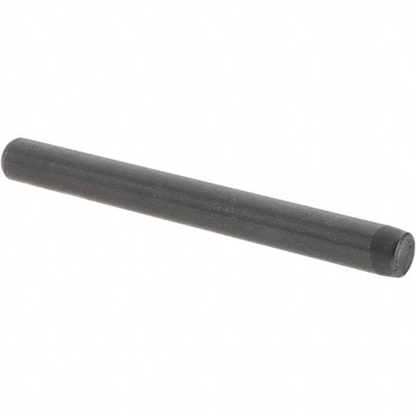 Value Collection - 1/4" Diam x 2-1/2" Pin Length Grade 8 Alloy Steel Standard Dowel Pin - Bright Finish, C 47-58 & C 60 (Surface) Hardness, 14,720 Lb (Double Shear), 7,360 Lb (Single Shear) Breaking Strength, 1 Beveled & 1 Rounded End - Americas Industrial Supply