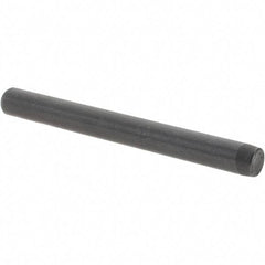 Value Collection - 1/4" Diam x 2-1/2" Pin Length Grade 8 Alloy Steel Standard Dowel Pin - Bright Finish, C 47-58 & C 60 (Surface) Hardness, 14,720 Lb (Double Shear), 7,360 Lb (Single Shear) Breaking Strength, 1 Beveled & 1 Rounded End - Americas Industrial Supply