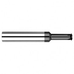 0.0980″ Cutter Diameter × 0.5000″ (1/2″) Reach Carbide Single Form #6 Thread Milling Cutter, 4 Flutes, Amorphous Diamond Coated - Americas Industrial Supply