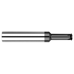 0.1200″ Cutter Diameter × 0.6250″ (5/8″) Reach Carbide Single Form #8 Thread Milling Cutter, 4 Flutes, Amorphous Diamond Coated - Exact Industrial Supply