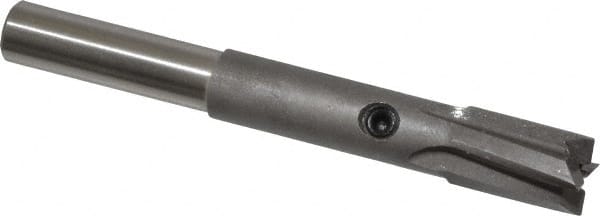 Made in USA - 5/16" Diam, 1/4" Shank, Diam, 4 Flutes, Straight Shank, Interchangeable Pilot Counterbore - Americas Industrial Supply