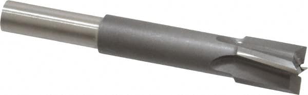 Made in USA - 3/8" Diam, 1/4" Shank, Diam, 4 Flutes, Straight Shank, Interchangeable Pilot Counterbore - Americas Industrial Supply