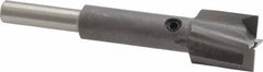 Made in USA - 19/32" Diam, 1/4" Shank, Diam, 4 Flutes, Straight Shank, Interchangeable Pilot Counterbore - Americas Industrial Supply