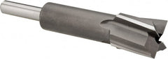 Made in USA - 11/16" Diam, 1/4" Shank, Diam, 4 Flutes, Straight Shank, Interchangeable Pilot Counterbore - Americas Industrial Supply
