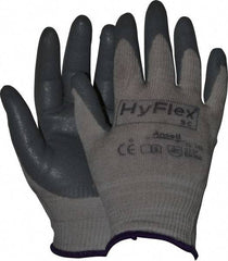 Ansell - Size XS (6) Nitrile Coated X-Static Yarn General Protection Work Gloves - For Static Control, Palm & Fingers Coated, Knit Wrist Cuff, Full Fingered, Gray, Paired - Americas Industrial Supply