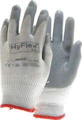 Ansell - Size S (7) Nitrile Coated X-Static Yarn General Protection Work Gloves - For Static Control, Palm & Fingers Coated, Knit Wrist Cuff, Full Fingered, Gray, Paired - Americas Industrial Supply