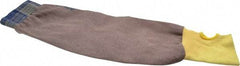 Ansell - Size Universal, Brown Kevlar Welding Sleeve - 22" Long Sleeve, Elastic Opening at Both Ends, Made with Thumb Hole - Americas Industrial Supply