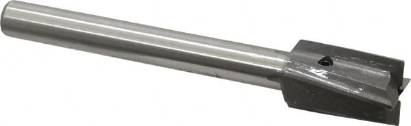 Made in USA - 7/8" Diam, 1/2" Shank, Diam, 4 Flutes, Straight Shank, Interchangeable Pilot Counterbore - Americas Industrial Supply