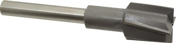 Made in USA - 1-3/16" Diam, 1/2" Shank, Diam, 4 Flutes, Straight Shank, Interchangeable Pilot Counterbore - Americas Industrial Supply