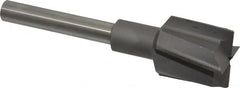 Made in USA - 1-3/8" Diam, 1/2" Shank, Diam, 4 Flutes, Straight Shank, Interchangeable Pilot Counterbore - Americas Industrial Supply