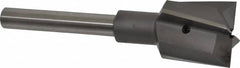 Made in USA - 1-1/2" Diam, 1/2" Shank, Diam, 4 Flutes, Straight Shank, Interchangeable Pilot Counterbore - Americas Industrial Supply