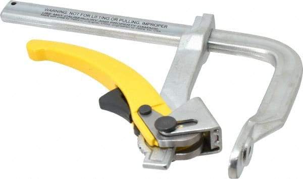 Strong Hand Tools - 4-3/4" Deep Throat, 7" Max Capacity, Standard Sliding Arm Clamp - 1,000 Lb Clamping Pressure - Americas Industrial Supply