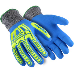 Full Sandy Nitrile Dip with Hi-Vis Cut Resistant Shell, Size S