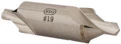 Keo - #19 Bell Cut 60° Incl Angle High Speed Steel Combo Drill & Countersink - Americas Industrial Supply