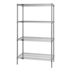 Quantum Storage - Wire Shelving Type: Wire Shelving - Starter Unit Starter or Add-On: Starter - Americas Industrial Supply