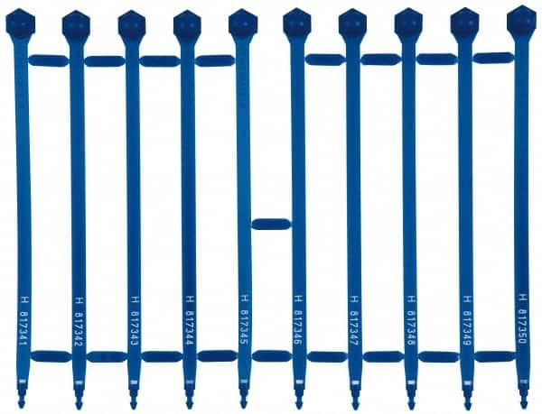 Pryor - 8.27 Inch Long, 8.5 Kg Breaking Strength, Bulldog Indicative Seal - 7 Inch Operating Length, Blue Polypropylene - Americas Industrial Supply