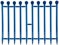 Pryor - 8.27 Inch Long, 8.5 Kg Breaking Strength, Bulldog Indicative Seal - 7 Inch Operating Length, Blue Polypropylene - Americas Industrial Supply