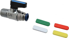 Aignep USA - 1/4" Pipe, Full Port, Brass Standard Ball Valve - Americas Industrial Supply
