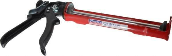 Powers Fasteners - 10 oz Half Barrel Frame Manual Caulk/Adhesive Applicator - Use with Power Fastner Push-Pak Cartridge & Power Fastner T308+ Epoxy Adhesive Anchoring System & Quik-Shot Carridge - Americas Industrial Supply