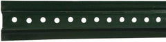 NMC - 8' High, Traffic Sign Post - Steel, 3/8" Hole Diam, Green - Americas Industrial Supply