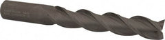 Kennametal - 3/4", 4" LOC, 3/4" Shank Diam, 6-1/4" OAL, 3 Flute, Solid Carbide Square End Mill - Single End, Uncoated, Spiral Flute, 37° Helix, Centercutting, Right Hand Cut, Right Hand Flute, Series AADE - Americas Industrial Supply